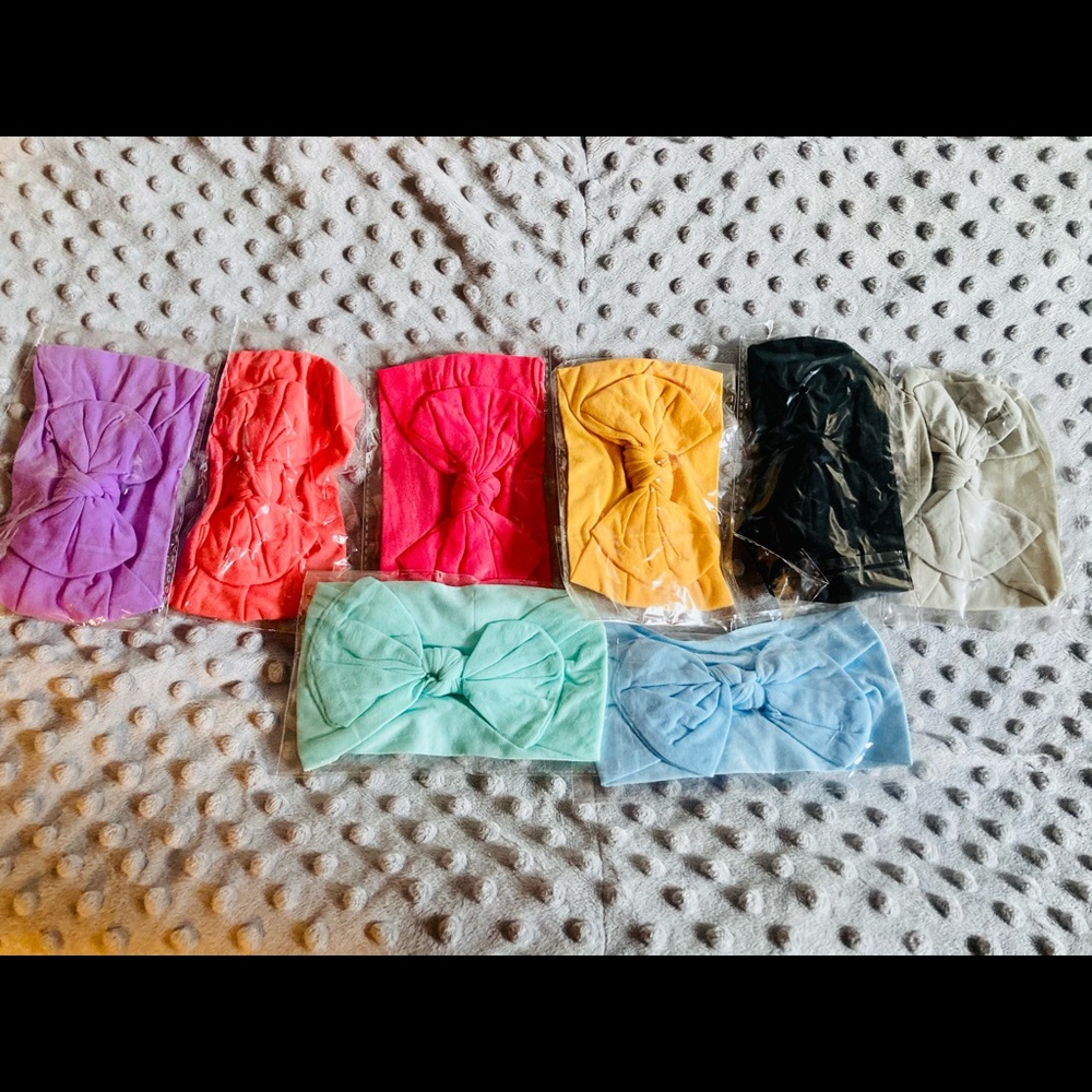 0-12month baby headbands- Never worn